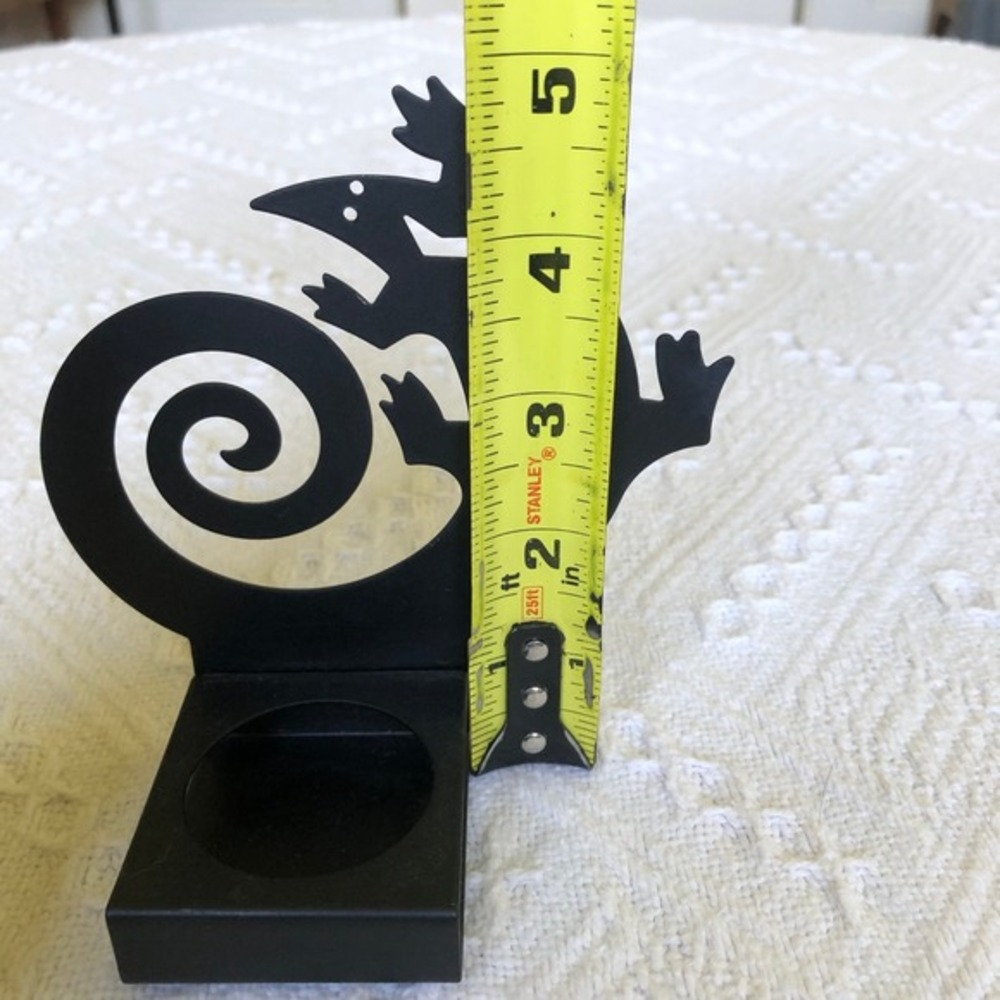 PartyLite Gecko Southwest Metal Tealight Candle Holder 5" Taiwan‎ Southwest Boho - Picture 5 of 6